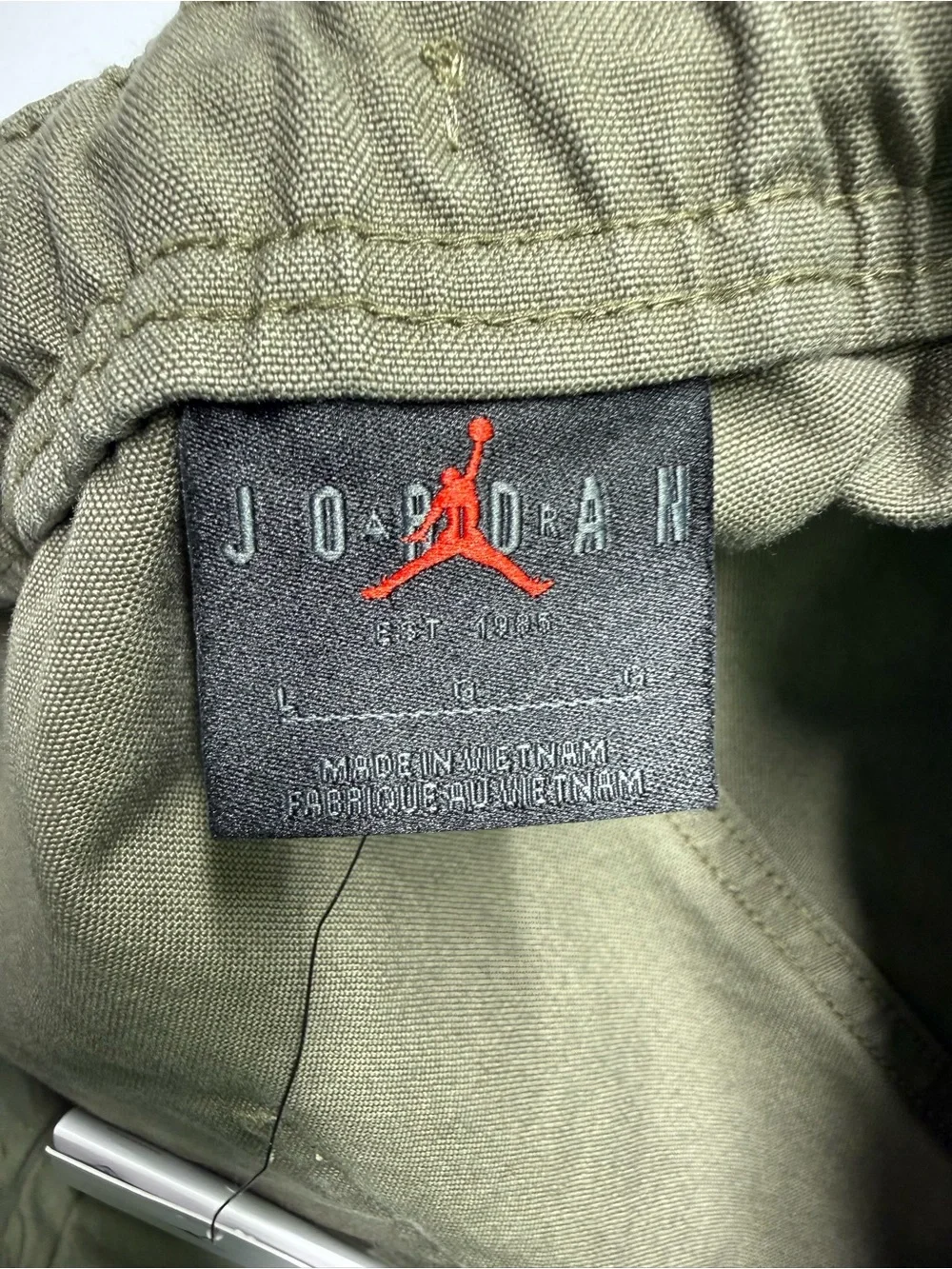 Jordan Essential Chicago Cargo Pants FV7255 -222 Men’s L Olive Retail $110 NWT